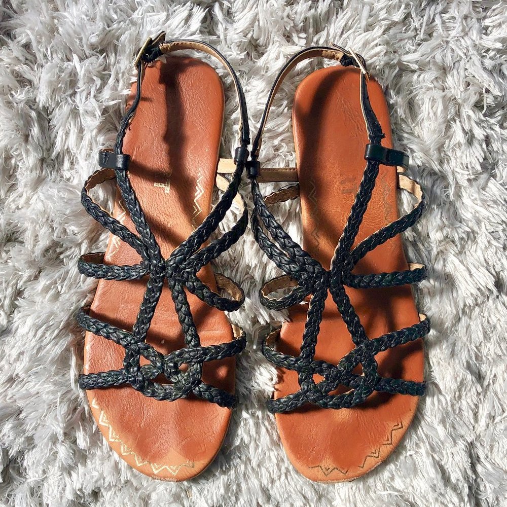 Report Braided Strap Sandals